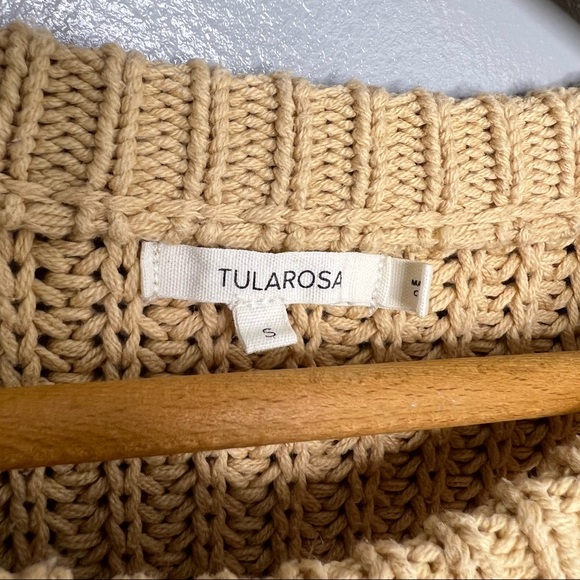 TULAROSA Posey Natural Knit Fringe Sweater Dress - Picture 4 of 5